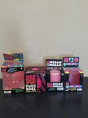 Authentic Schylling NeeDoh Pink Squish - Bundle Of 4 NWT